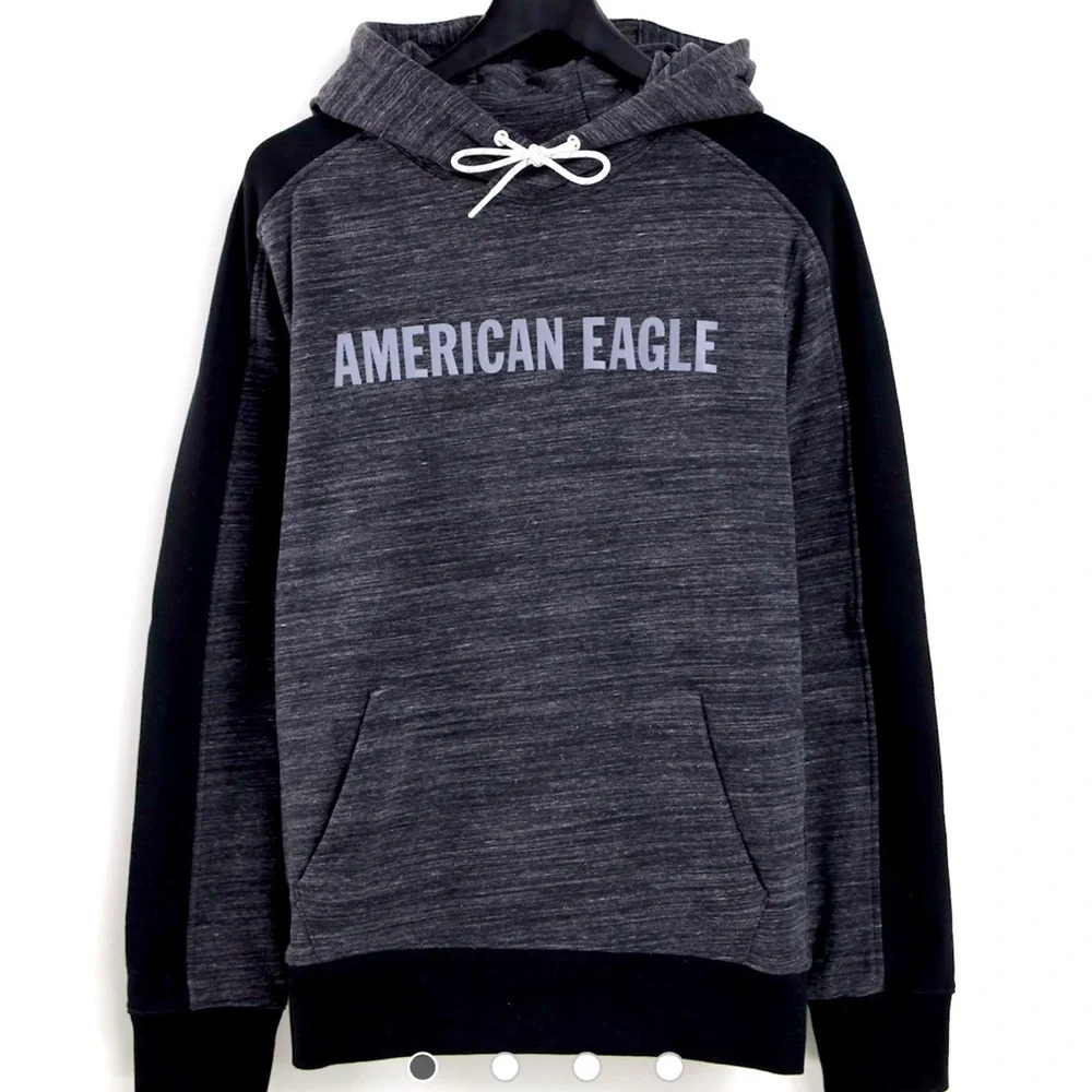 American Eagle Striped Reflective Performance Hoo… - image 1